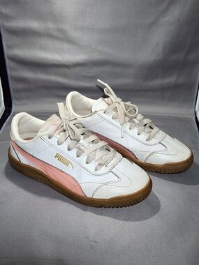 Puma Club 5v5 Big Kids White Sneakers